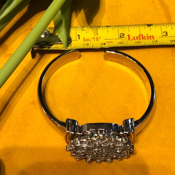 ☀️ Hidden Watch Cuff and Sparkling Earrings - Picture 6 of 8